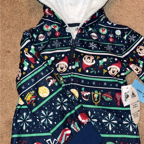 Mickey Holiday Onesie XXS - Picture 2 of 5